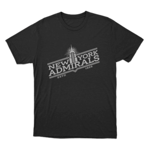 New York Admirals Unisex T Shirt Black